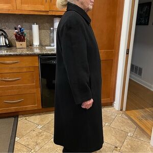 Wool & Cashmere Blend Full Length Coat